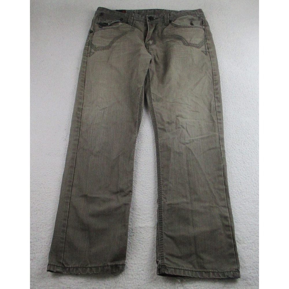 Imperious Jeans‎ Mens 34x32 Straight Leg Denim Embroidered Studs Pants Original